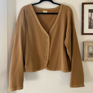 Donni Ribbed Cropped cardi